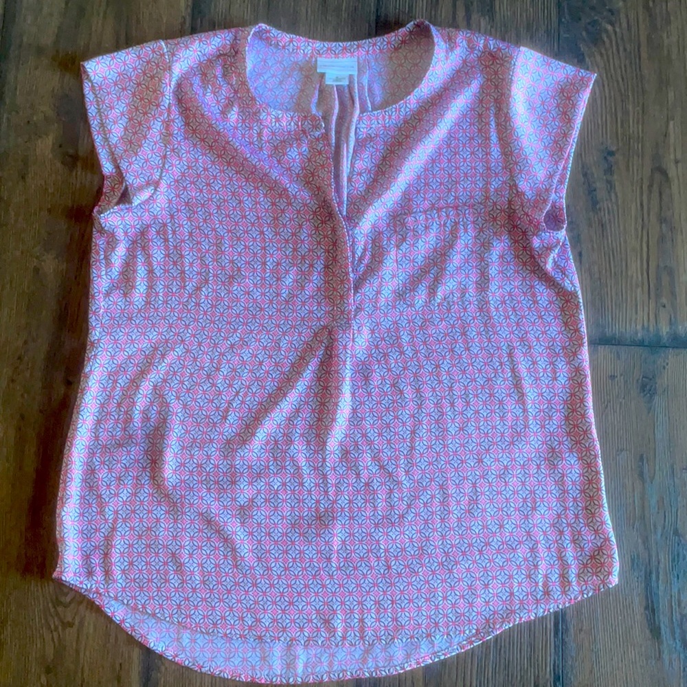 Liz Claiborne Silk Print Shirt
